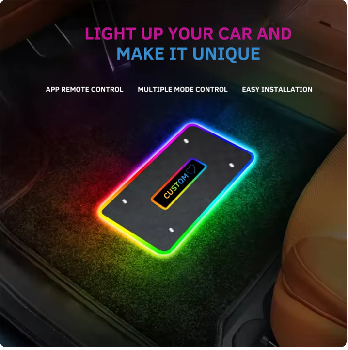 Custom LED Car Mats